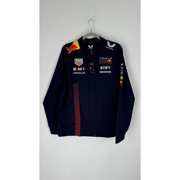Castore Oracle Red Bull Racing F1 Team Soft Shell Jacket Mens Large New Blue - Picture 4 of 15